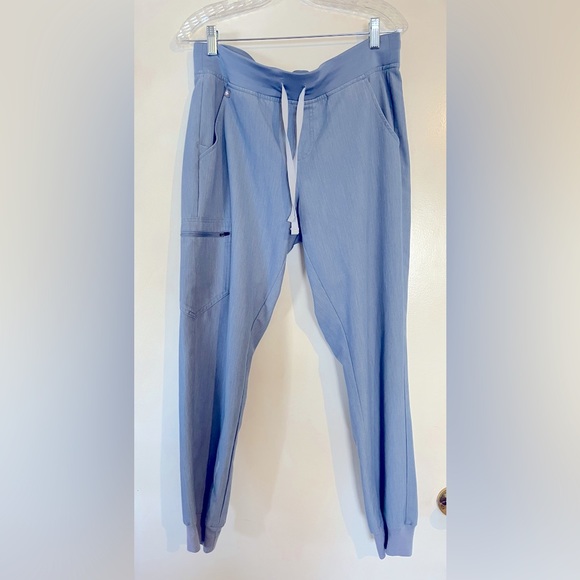FIGS Zamora Jogger Scrub Pants Ceil Blue Women Medium - Picture 1 of 15
